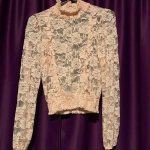 Lace Long Sleeve Top